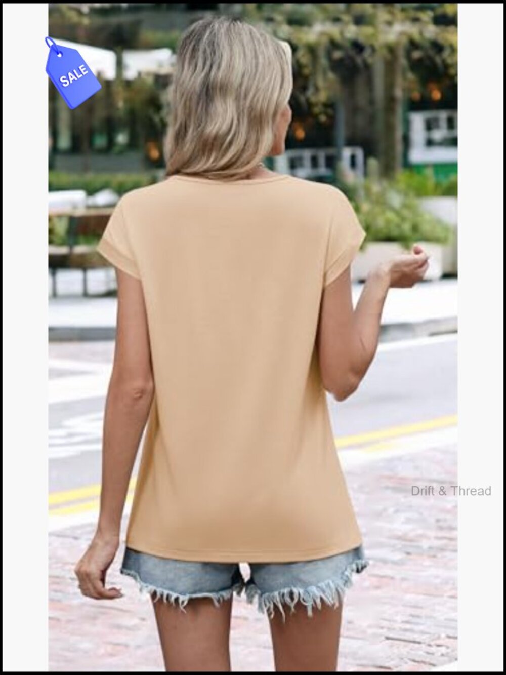 Lace Crochet Cap Sleeve T-Shirt Blouse Summer Top - Picture 4 of 7